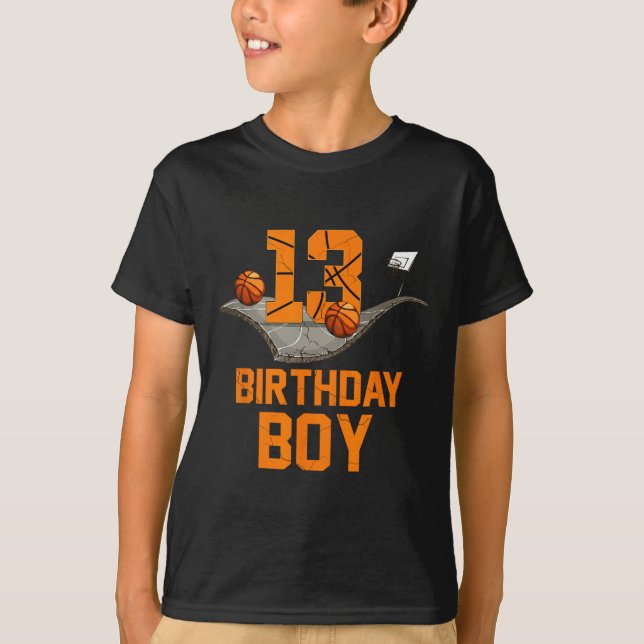 Camiseta 13 Birthday Bysketbyll Jersey 13 anos (Frente)