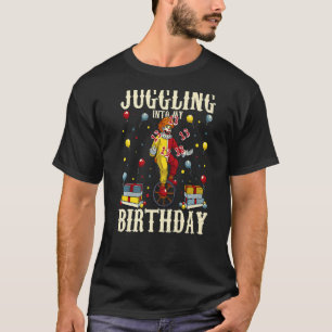 Camiseta 13 Birthday Clowday Circus Fazendo Malabarismo Com