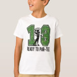 Camiseta 13 Birthday Gift Golf Player de 13 anos<br><div class="desc">Perfeito para a 13 de um jogador de golfe de treze anos,  que comemora seu décimo terceiro aniversário. Bonito presente de 13 para um jogador de golfe de 13 anos,  que fez treze anos.</div>