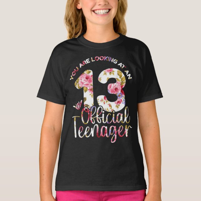 Camiseta 13 Birthday Girls 13 Anos Adolescentes (Frente)