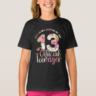 Camiseta 13 Birthday Girls 13 Anos Oficiais Adolescentes