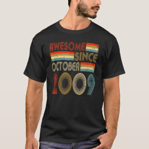 Camiseta 13 Birthday Incrível Desde Outubro De 2009 13 Anos