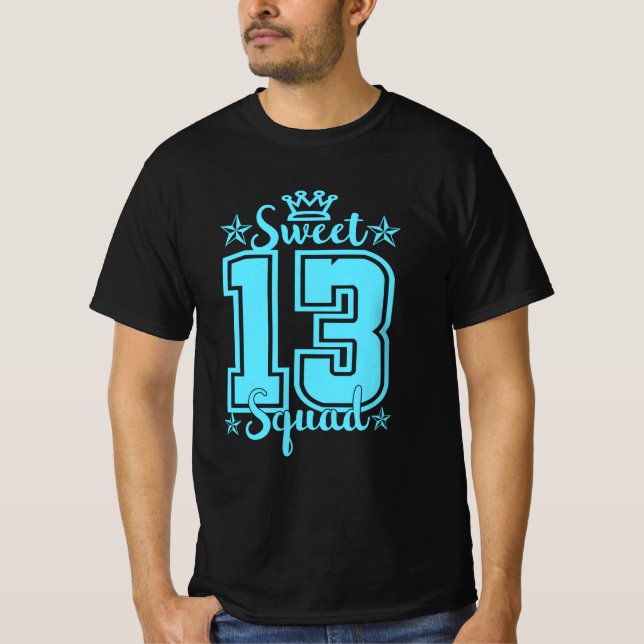 Camiseta 13 Birthday-Sweet 13 Squad (Frente)