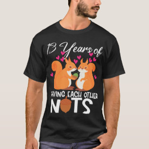 Camiseta 13 Casamento de Aniversário Engraçado Presente T