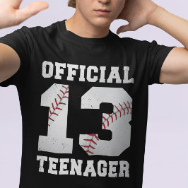 Camiseta 13 de Aniversário Oficial Baseball 13 anos