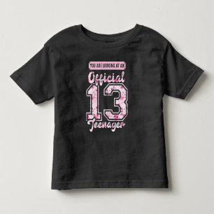 Camiseta 13 de aniversário oficial de 13 anos de adolescen