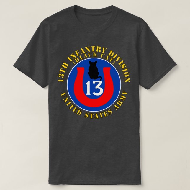Camiseta 13 Infantry Divison Black Cat (Frente do Design)