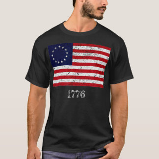 Camiseta 13 Star Flag Betsy Ross Design nos EUA