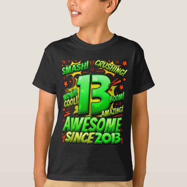 Camiseta 13 Year Old For Boys 13th Birthday Boy 13 Year Old (Frente)
