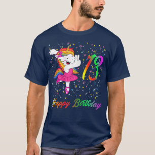 Camiseta 13 Years Old Birthday, Ballet Unicorn