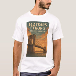 Camiseta 142 anos de força - Ponte do Brooklyn