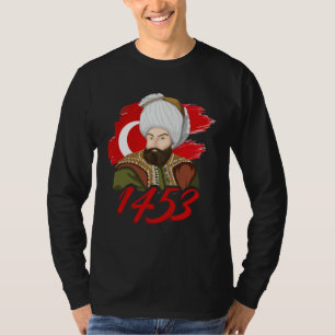Camiseta 1453 Fatih Sultão Mehmet Império Otomano Um Turco