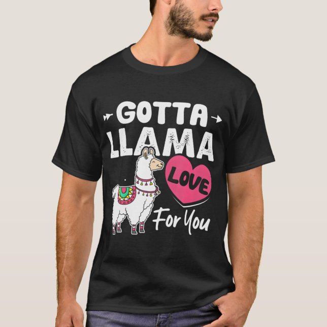 Camiseta 145 Gotta Llama Ama Por Você Um Dia de os namorado (Frente)