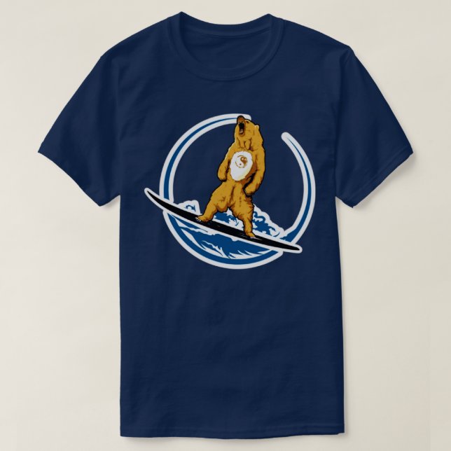 Camiseta 149 Urso surfador (Frente do Design)