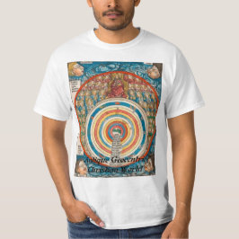 Camiseta $14,95 Mundo cristão Geocentric antigo