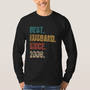Camiseta 14 Aniversário De Casamento Para O Melhor Marido D