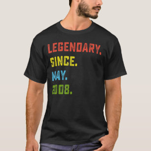 Camiseta 14 Aniversário Legendário Desde Maio De 2008 14 An