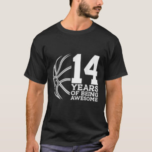 CAMISETA 14 ANOS DE ANIVERSÁRIO DE 14 BASQUETEBOL