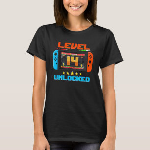 Camiseta 14 anos de idade Nível 14 14 de Aniversário Vi