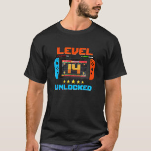 Camiseta 14 anos de idade Nível 14 14 de Aniversário Vi