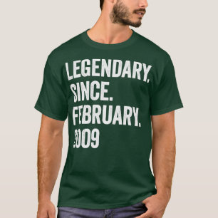 Camiseta 14 anos de lendária desde fevereiro de 2009 14 Bir