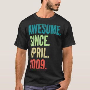 Camiseta 14 anos é incrível desde abril de 2009 14 Birthda