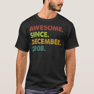Camiseta 14 anos é incrível desde dezembro de 2008, 14 Birt