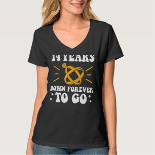 Camiseta 14 anos para sempre para ir à 14 casamento anivers