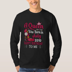 Camiseta 14 Birthday High Heel Uma Rainha Foi Nascer No Dia