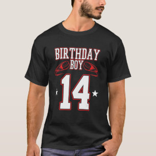 Camiseta 14 de Aniversário do Jogador de Esporte G.