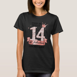 Camiseta 14 E Fabuloso Rosa I E Grupo de Partido Branca