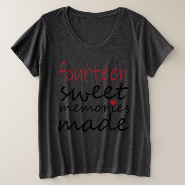 CAMISETA 14 MEMÓRIAS DOCES FEITAS (Frente do Design)