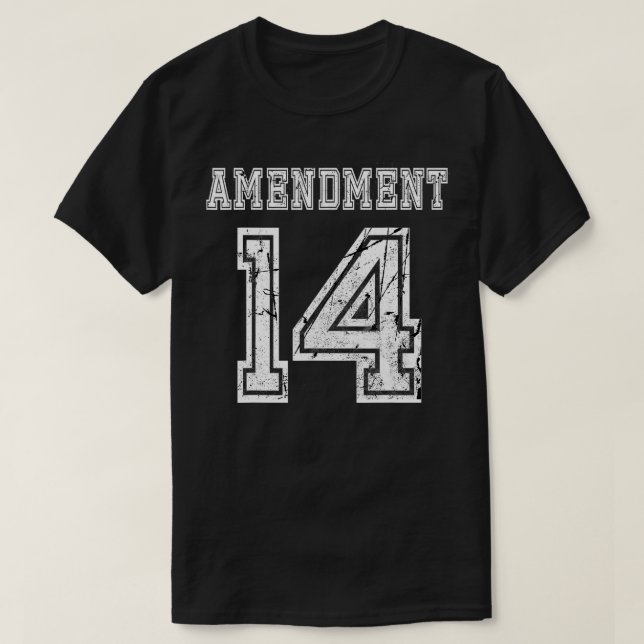 Camiseta 14th Amendment Constitution Citizenship Sports  (Frente do Design)