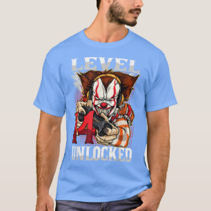 Camiseta 14th Birthday Video Gamer Scary Clown Turning 14 G