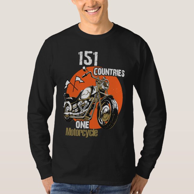 Camiseta 151 Countries One Motorcycle (Frente)