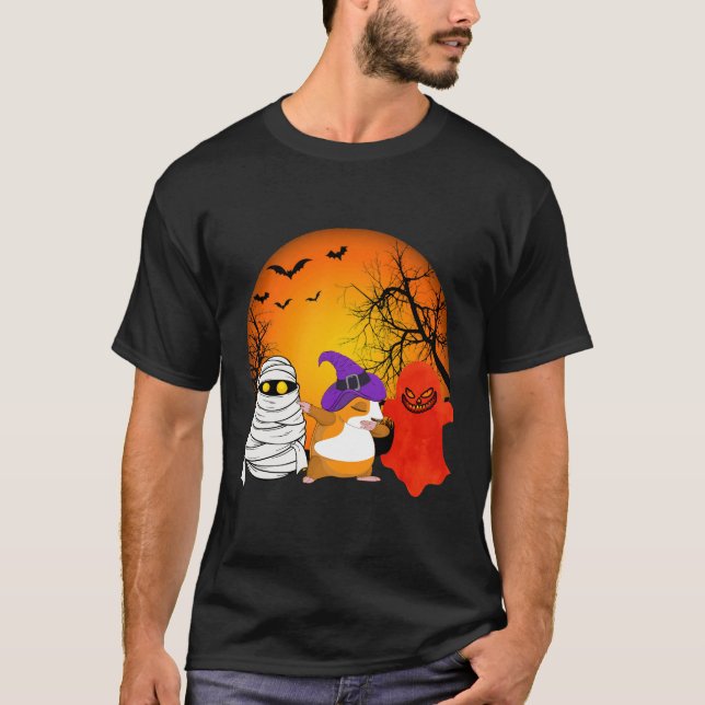 Camiseta 155 Abóbora do Dia das Bruxas na Guiné (Frente)