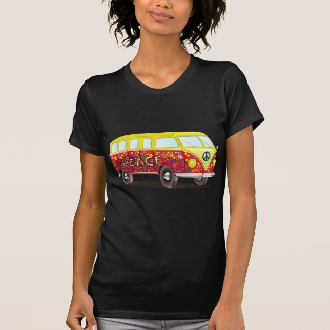 CAMISETA 158463 CAUSA SURF PEACEÁVEL ÔNIBUS DE VEÍCULO (Frente)