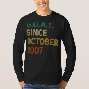 Camiseta 15 Aniversário De 15 Anos De Idade Desde Outubro D