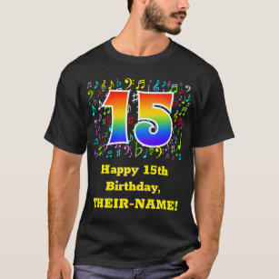 camisetas personalizadas de 15 años