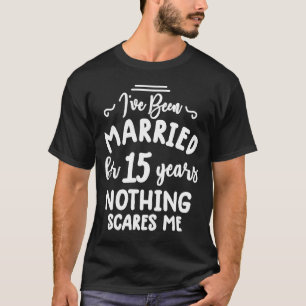 Camiseta 15 anos casados com Casal Aniversário