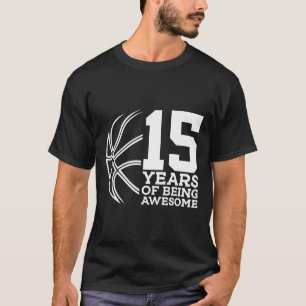 CAMISETA 15 ANOS DE ANIVERSÁRIO DO 15 BASQUETEBOL