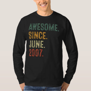 Camiseta 15 anos de idade, 15, as decorações de aniversário