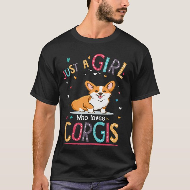 Camiseta 15 Apenas Uma Menina Que Ama Corgi (Frente)