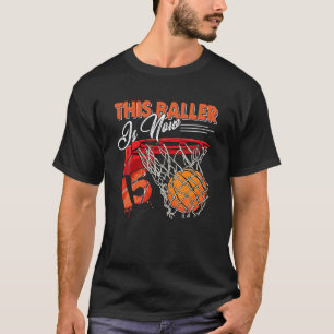 Camiseta 15 Birthday Basball Funny 15 Anos Crianças