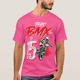 Camiseta 15 Birthday Boy Bmx Festa de aniversário Decoraçõe