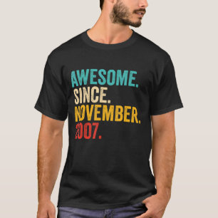 Camiseta 15 Birthday dá 15 anos de idade incrível desde nov