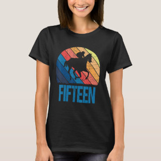 Camiseta 15 Birthday Horse Rider Fan 15 Anos Raparigas B