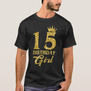 Camiseta 15 De Aniversário De 15 Anos De Idade Nascer Na Co