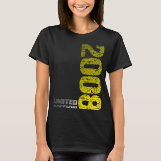 Camiseta 15 de Aniversário de 2008 nascer 2008 2