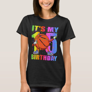 Camiseta 15 de basquete de 15 anos Tema B
